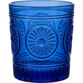 Fexkb Sunburst Medallion Lowball Glass 10 oz Cobalt - Product view